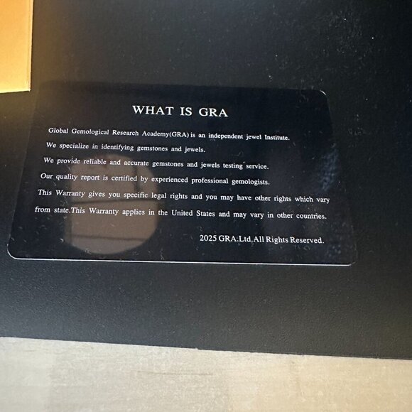 GRA Moissanite Solitaire Ring 1.0ct Sterling Silver 925 - Picture 6 of 9